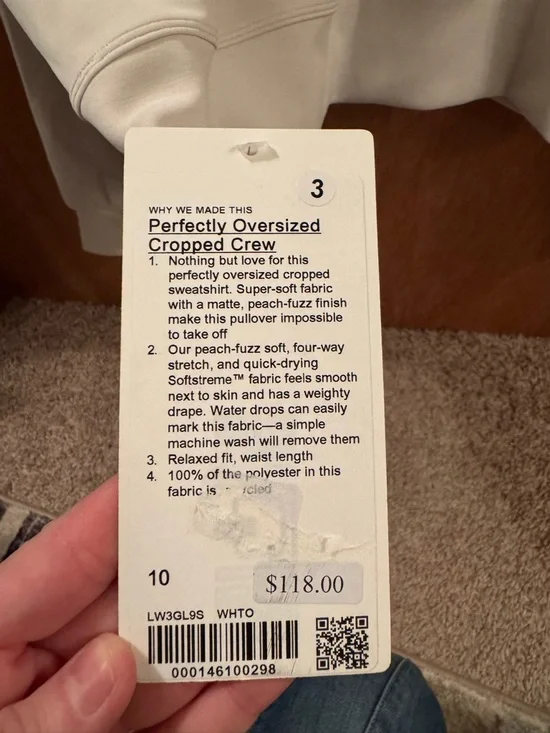 lululemon athletica Softstreme Perfectly Oversized Cropped Crew - Picture 4 of 5